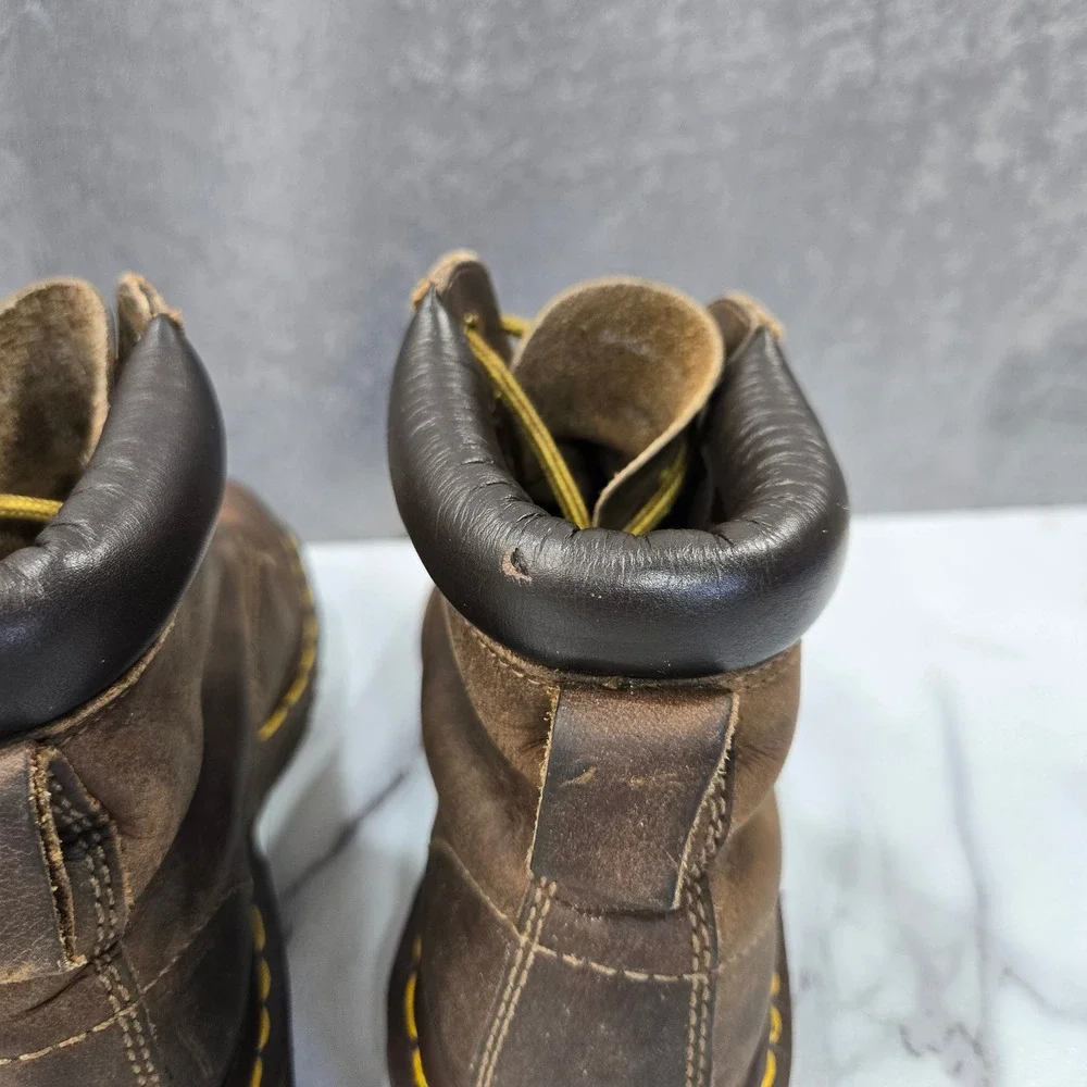 Dr. Martens 939 Ben Boot Boots Mens 6 Womens 7 Brown Leather Vtg Made In England
